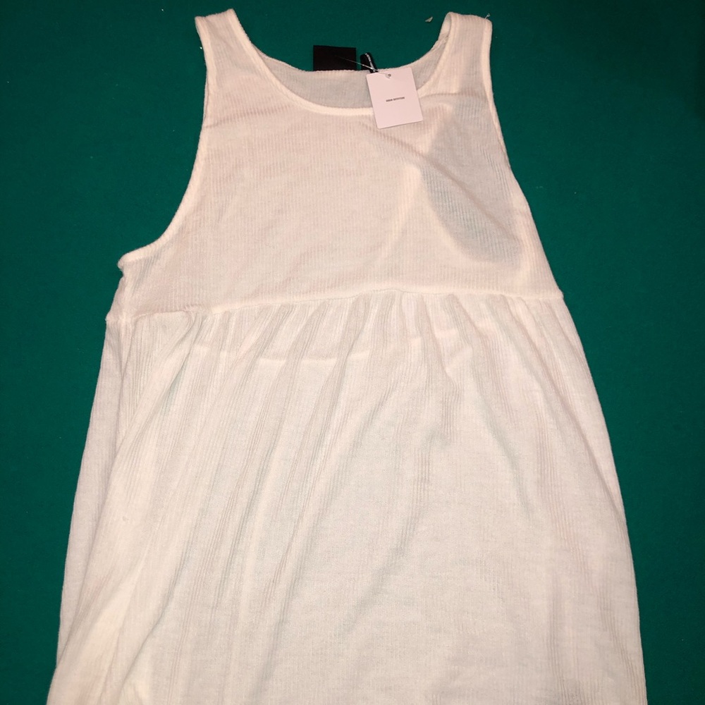 Urban outfitters white halter flowy tank
